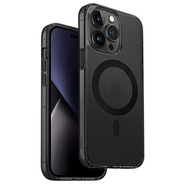 UNIQ LIFEPRO XTREME MAGCLICK OPLADNINGSETUI TIL IPHONE 14 PRO MAX - GRÅ OG SORT