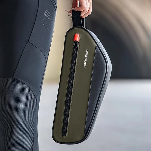 ROCKBROS BAG CYKEL SANITÆR STEM 1,7L HOLDBAR GRØN-SORT