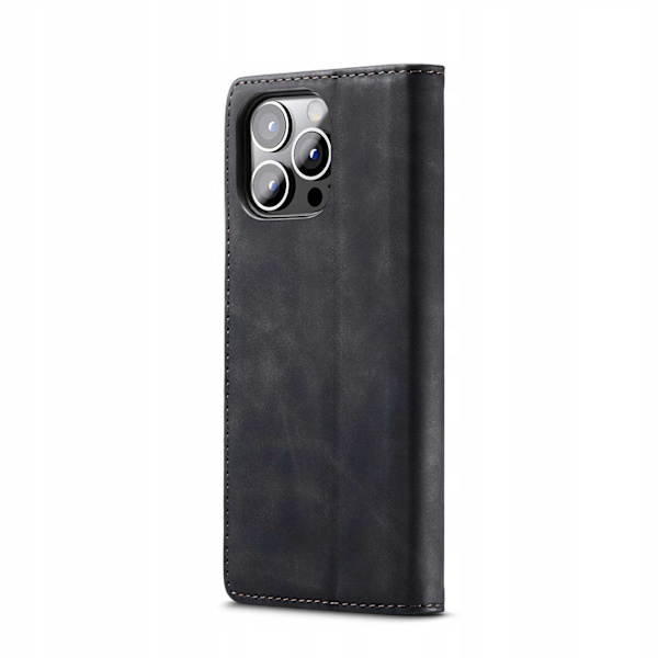 Spacecase Fodral Pålånkskydd För Iphone 14 Pro Svart Läder