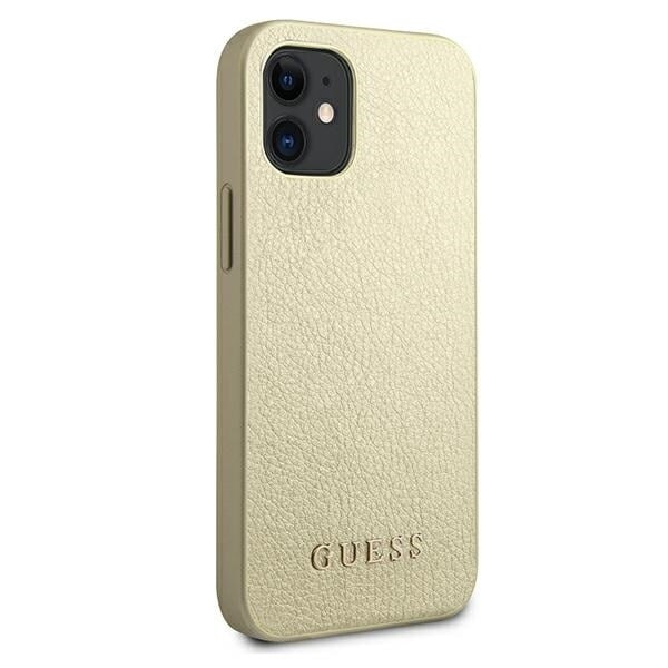 Guess GUHCP12SIGLGO iPhone 12 mini 5.4 gull/gull hardt deksel Iriscent