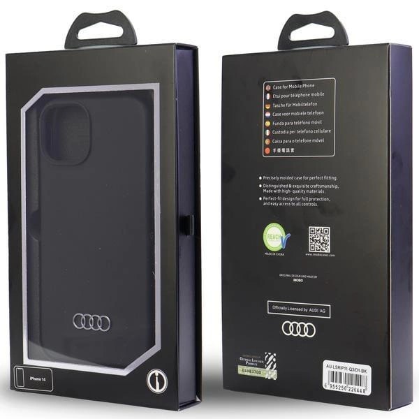 AUDI SILIKONE COVER TIL IPHONE 11 / XR - SORT