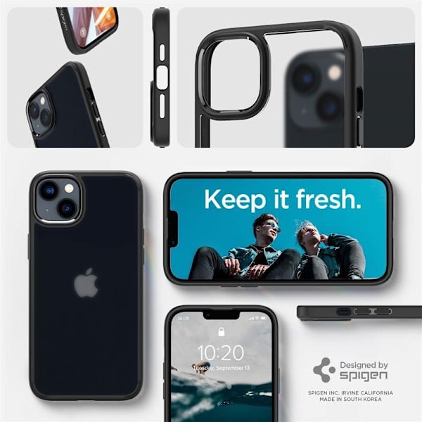 SPIGEN ULTRA HYBRID IPHONE 14 FROST SVART