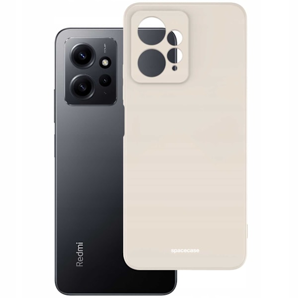 Spacecase Silikonfodral För Xiaomi Redmi Note 12 4G Bone