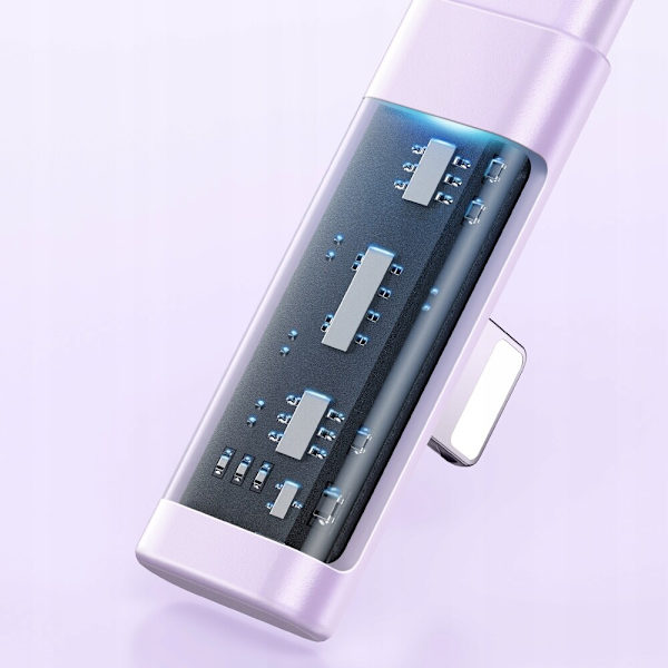 MCDODO ANGLE USB-C LIGHTNING FLAT KABEL 36W IPHONE 13 14 LILLA 2M