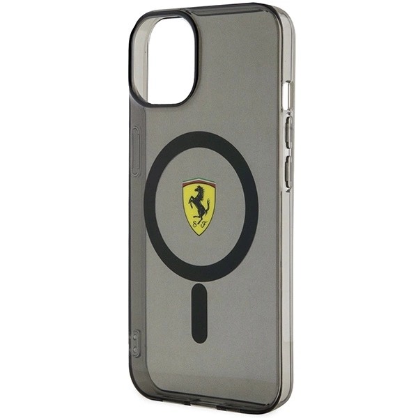 FERRARI TRANSLUCENT MAGSAFE ETUI TIL IPHONE 14 PLUS - SORT