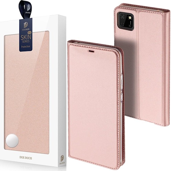 DUX DUCIS Skin Pro deksel med klaff for Huawei Y5p rosa