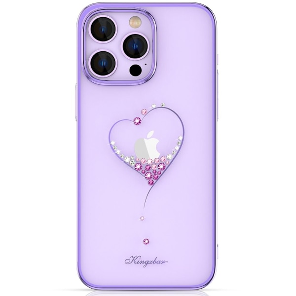KINGXBAR CASE HOUSING COVER CASE TIL IPHONE 14 PLUS LILLA
