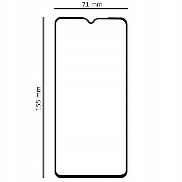 Spacecase 5D Härdat Glas För Xiaomi Redmi Note 8 Pro Protective