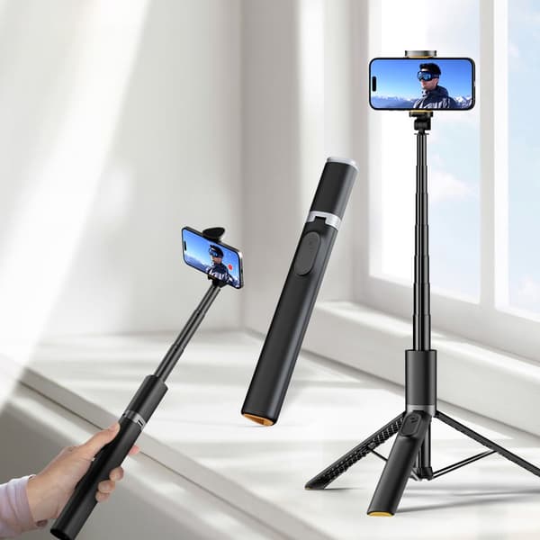 TECH-PROTECT L08S BLUETOOTH SELFIE STICK STATIV SVART