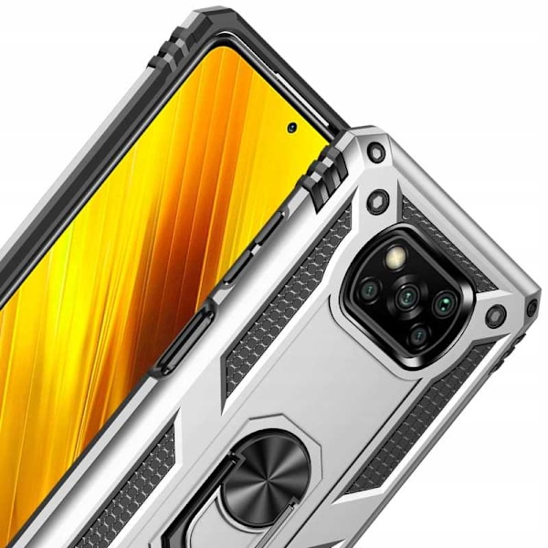 Spacecase Case Cover För Poco X3 Nfc Pro Silver Ring Nx