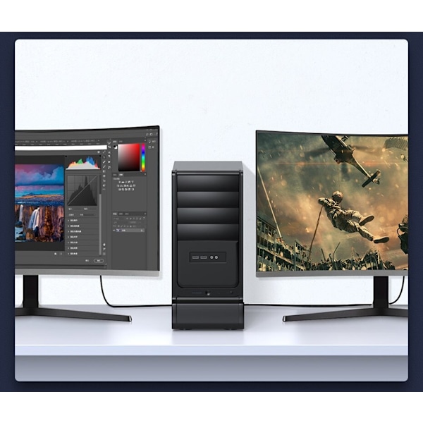 Baseus-kabel HDMI 2.1 8K 60 Hz 48 Gbps / 4K 120 Hz / 2K 144 Hz 3D eARC QMS Dynamic HDR VRR ALLM 3 m svart (CAKGQ-L01)