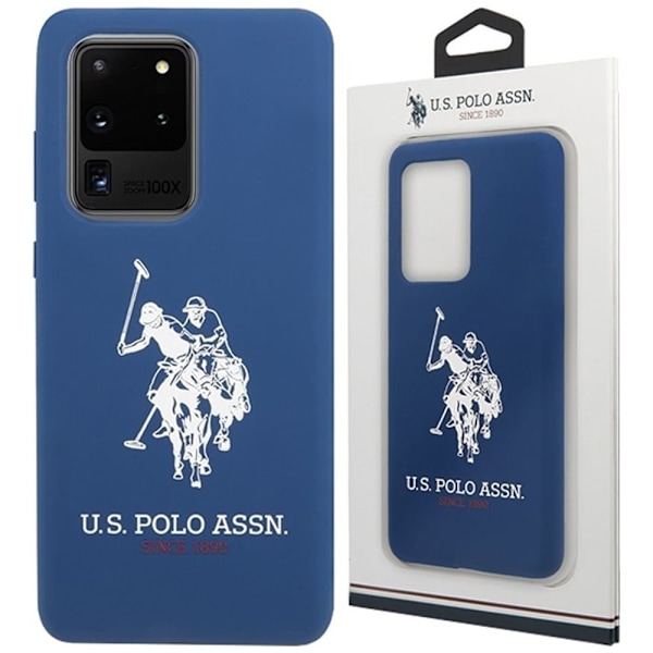 AMERIKANSK SAG POLO ASSN. SILIKONEKOLLEKTION TIL SAMSUNG GALAXY S20 ULTRA - MARINEBLÅ