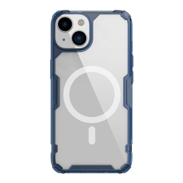 Nillkin Nature Pro Magnetic Case iPhone 14 Plus magnetisk deksel MagSafe blå