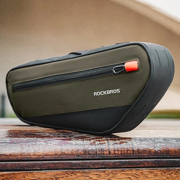 ROCKBROS BAG CYKEL SANITÆR STEM 1,7L HOLDBAR GRØN-SORT