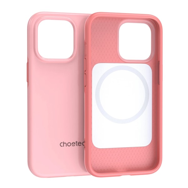 Choetech MFM Anti-drop-deksel laget for MagSafe-deksel for iPhone 13 Pro Max Rosa (PC0114-MFM-PK)