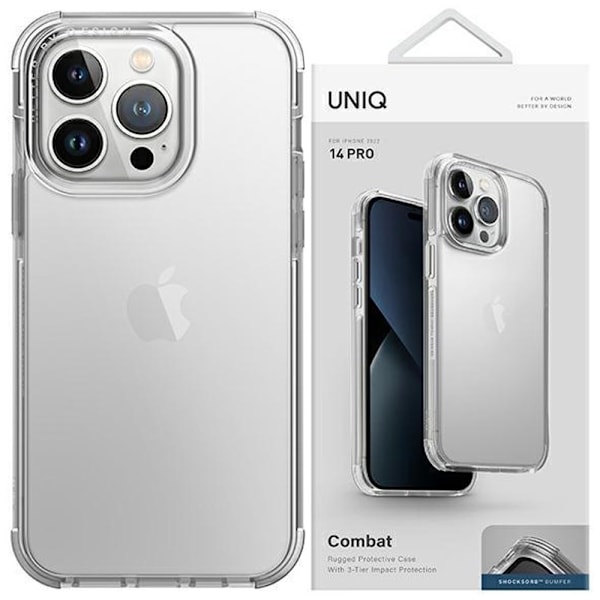 UNIQ COMBAT ETUI TIL IPHONE 13 PRO / IPHONE 13 - GENNEMSIGTIG