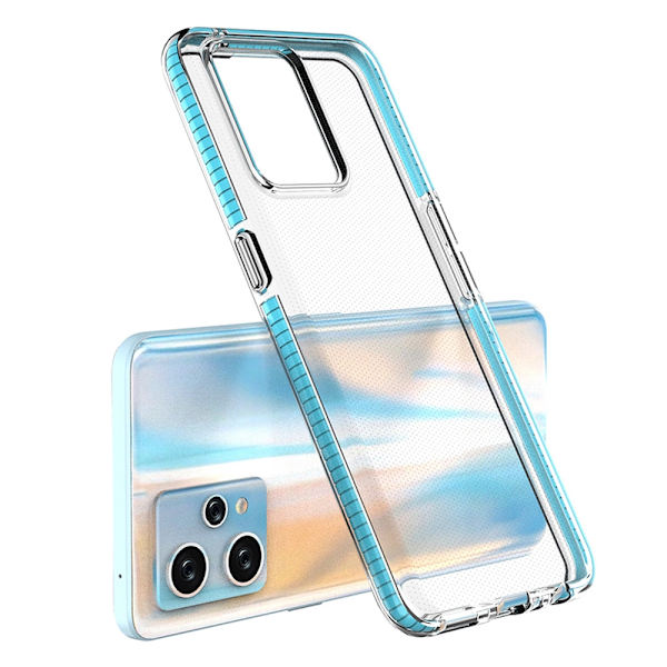 SPRING CASE TIL REALME 9 PRO+ / REALME 9 SILIKONECOVER MED RAMME, SORT