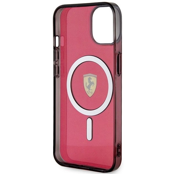 FERRARI TRANSLUCENT MAGSAFE ETUI TIL IPHONE 14 - RØD