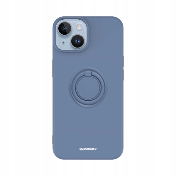 Spacecase Silikon Case Ring För Iphone 14 Blåt Telefonsskydd