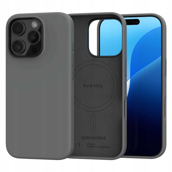Spacecase Case Cover Till Iphone 16 Pro Pure Mag Grey