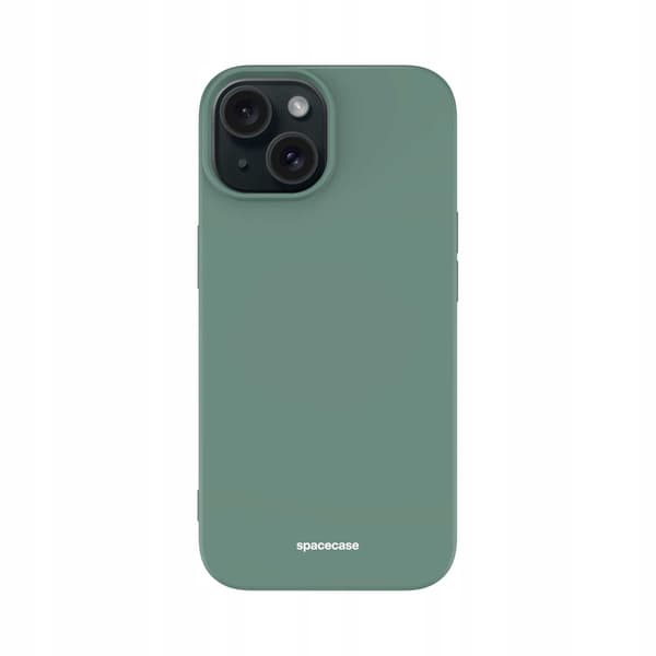 Spacecase Silikonfodral För Iphone 15-Fodral Mörkgrön
