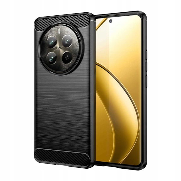 Spacecase Case Carbon Case För Realme 12 Pro 12 Pro+ 5G Svart