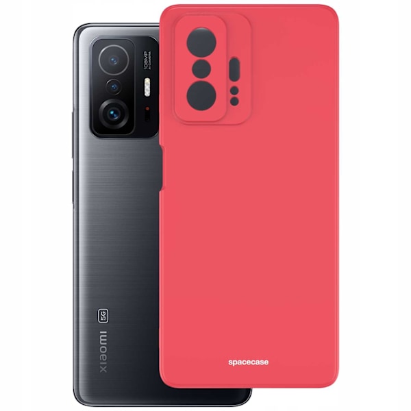 Spacecase Silikonfodral För Xiaomi 11T 11T Pro Red Protective