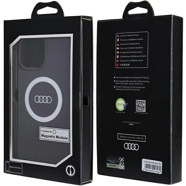 AUDI IML BIG LOGO MAGSAFE ETUI TIL IPHONE 13 PRO MAX - SORT