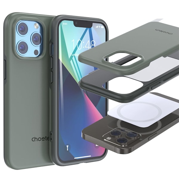 CHOETECH CASE CASE COVER CASE TIL IPHONE 13 PRO MAX GRØN