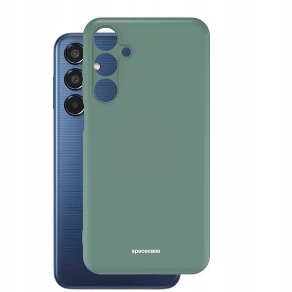 Spacecase Silikonfodral För Samsung Galaxy M35 5G Mörkgrön