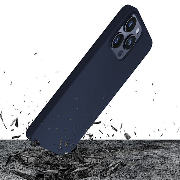 APPLE IPHONE 15 PRO MAX - 3MK SILICONE CASE DARK NAVY