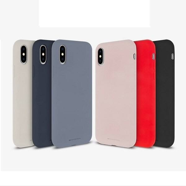 Mercury Silicone iPhone 15 Plus 6,7" svart/svart