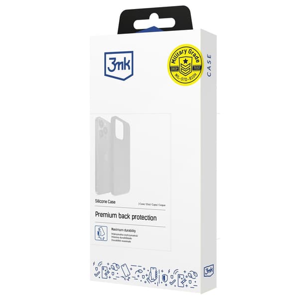 APPLE IPHONE 16 PRO MAX - 3MK SILICONE CASE DARK NAVY