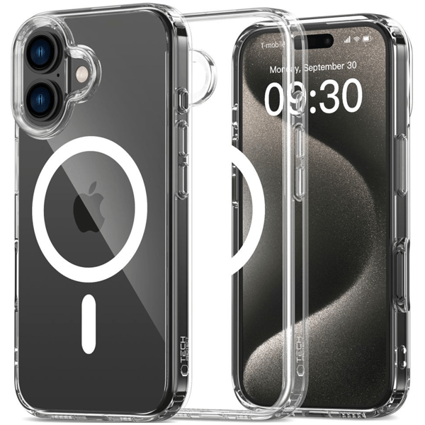TECH-PROTECT FLEXAIR HYBRID MAGSAFE IPHONE 16 CLEAR