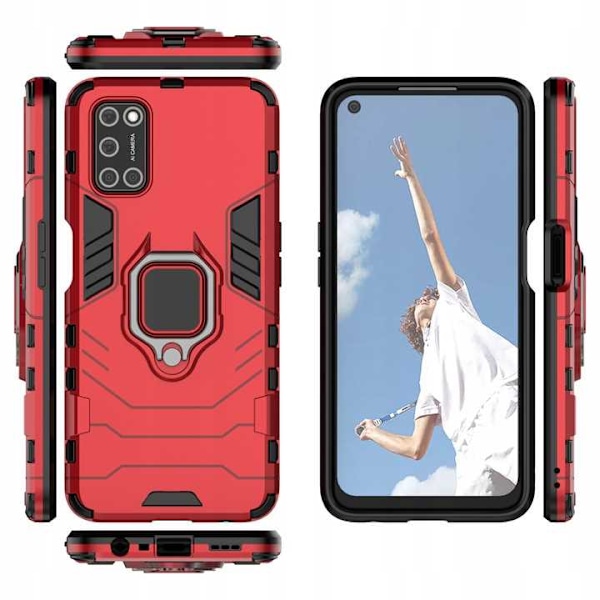 Spacecase Fodral För Oppo A52 A72 A92 X-Ring Röd