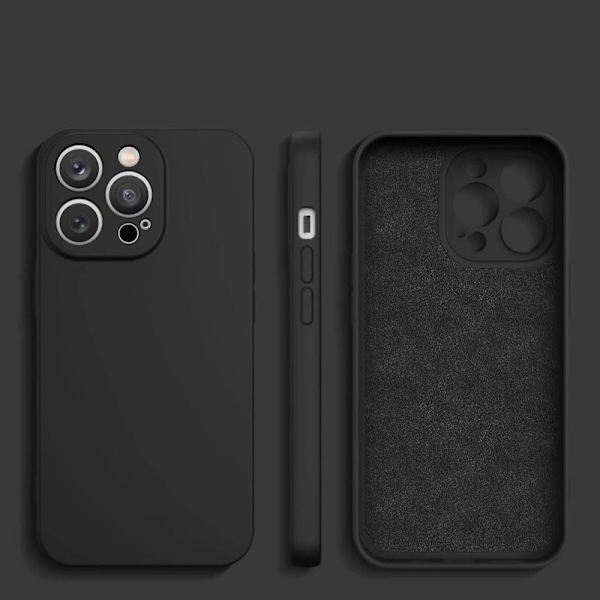 SILIKONE ETUI TIL SAMSUNG GALAXY S24 ULTRA - SORT