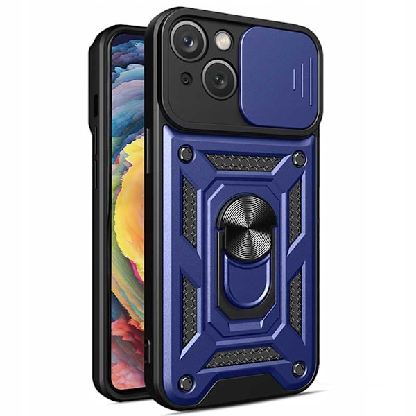 Spacecase Case Cover För Iphone 15 Plus Blå Camring