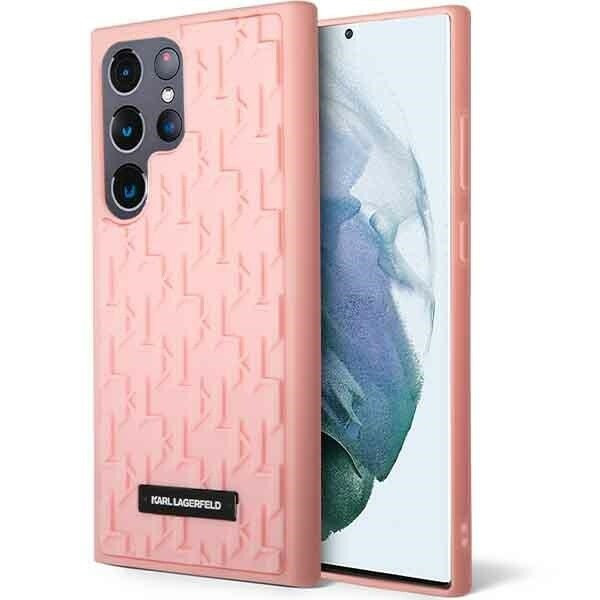 Karl Lagerfeld KLHCS23LRUPKLPP S23 Ultra S918 Hard Case - Rosa 3D Monogram