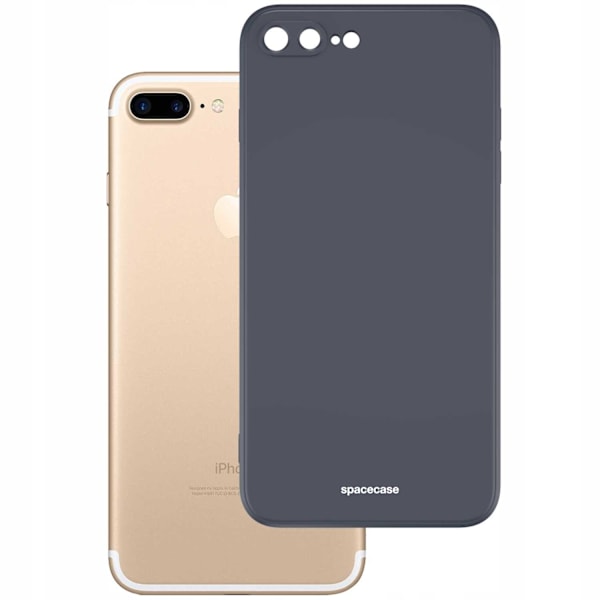 Spacecase Silikonfodral För Iphone 7 8 Plus Svart Skydd