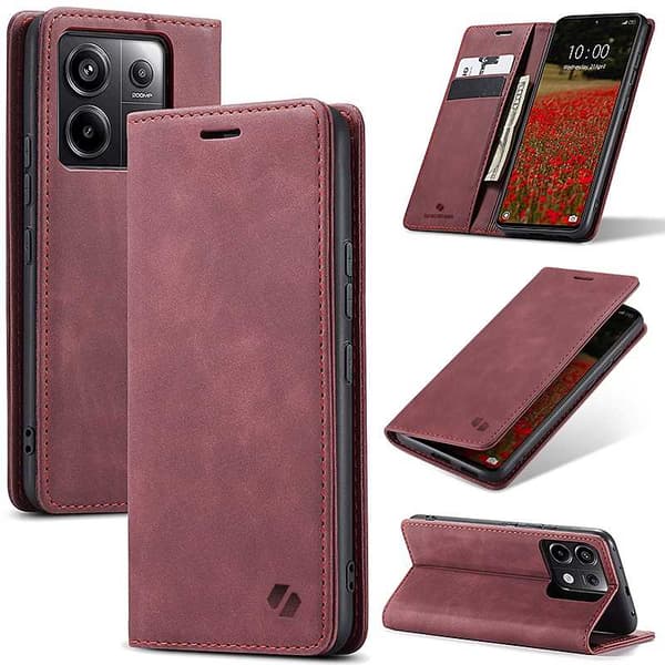 Spacecase Case Cover För Poco X6 Rm Note 13 Pro 5G Röd