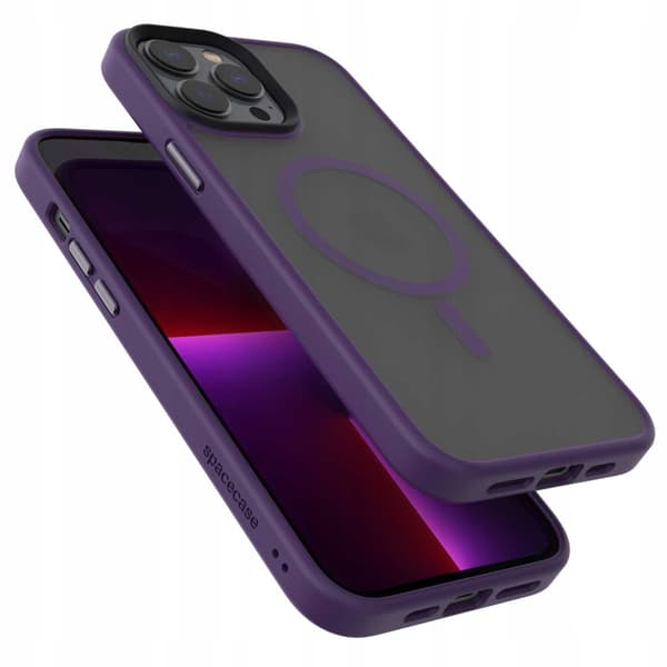 Spacecase Hybrid Case För Iphone 13 Pro Max För Magsafe Lila