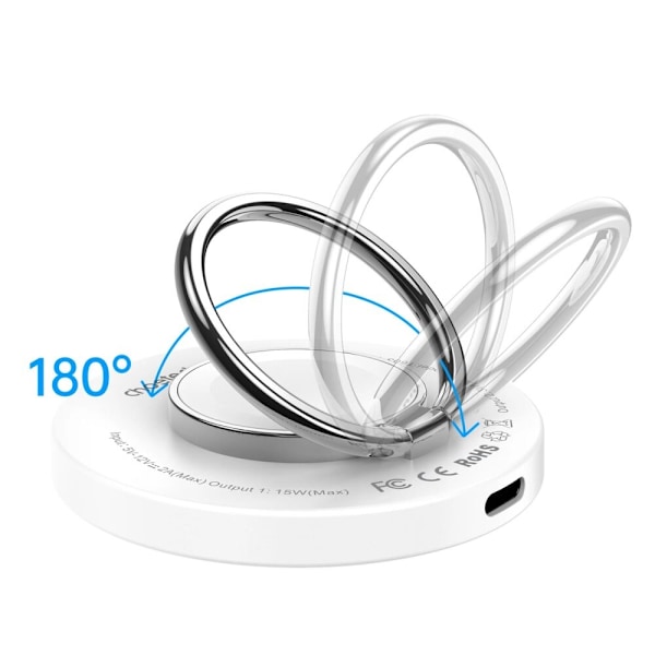 CHOETECH MAGSAFE INDUKTIONSLADER MED HVIDT HÅNDTAG