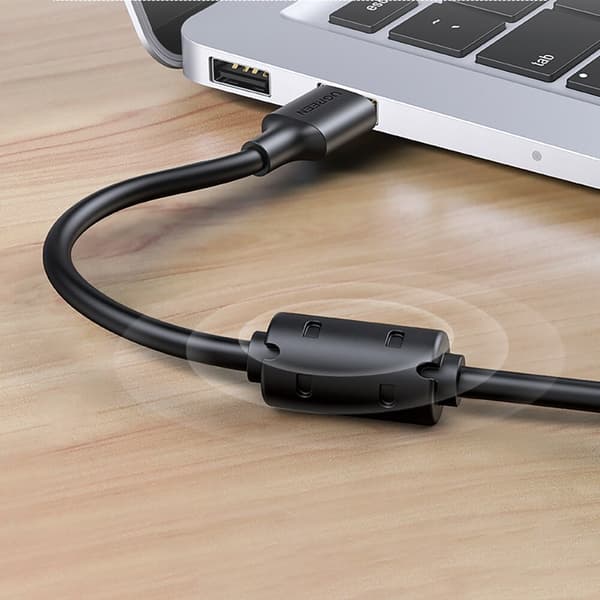 Ugreen forlengelse USB 2.0-adapter 5m svart (US103)