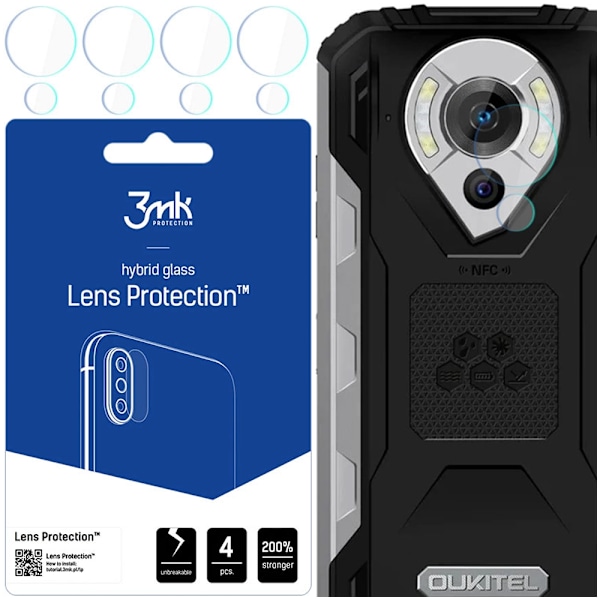 3MK LENS PROTECTION HYBRID KAMERAGLAS TIL OUKITEL WP16