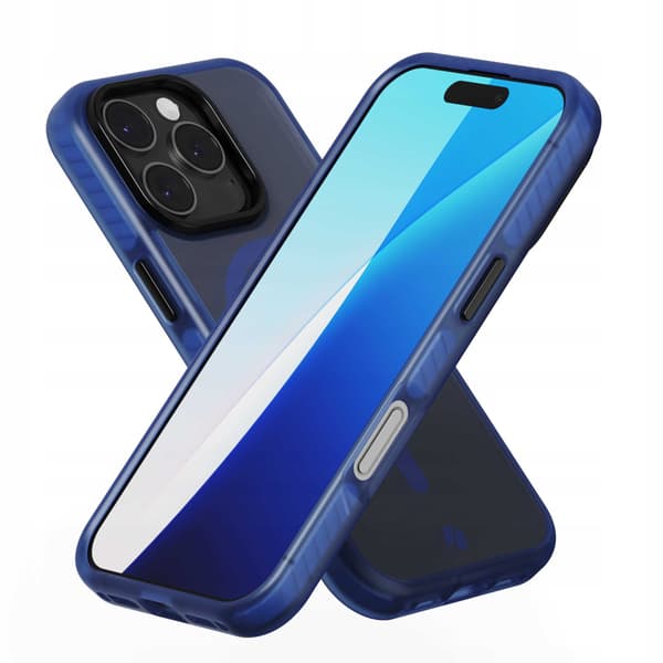 Spacecase Hybrid Case För Iphone 16 Pro För Magsafe Mörkblåt