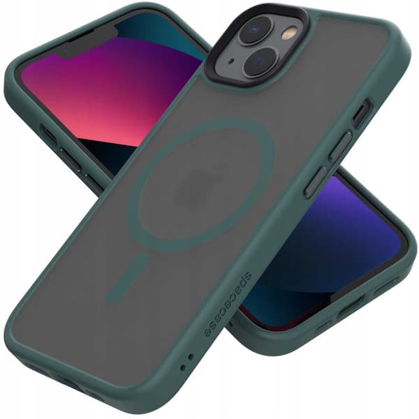 Spacecase Hybrid Case För Iphone 13 För Magsafe Mörkgrön