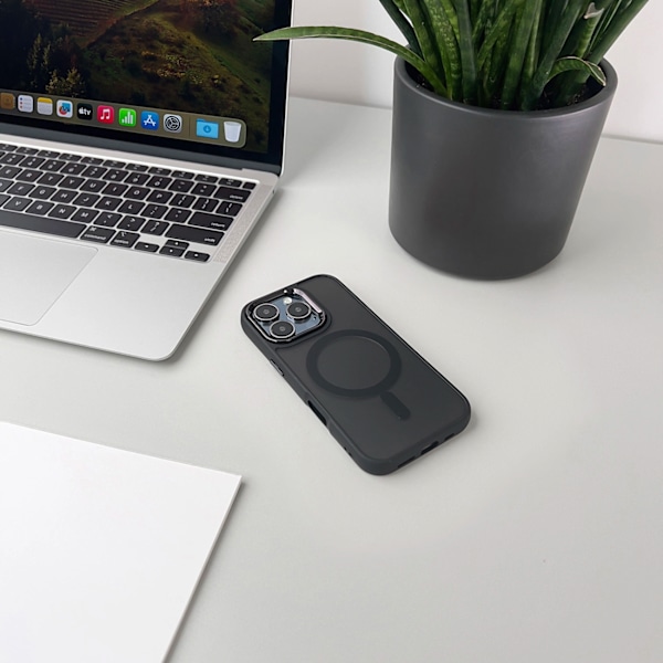 MAGNETIC COLLECTION MAGSAFE ETUI TIL IPHONE 16 PRO - SORT
