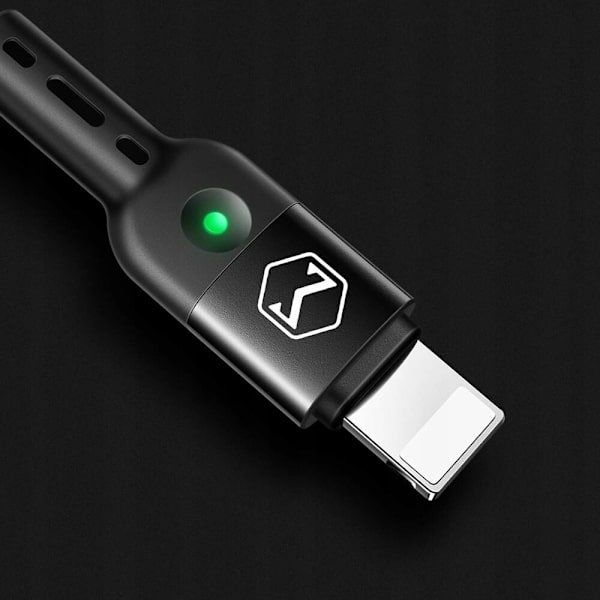 MCDODO USB LYN SPIRAL FJÄDER KABEL SNABB IPHONE 14 LED 2M