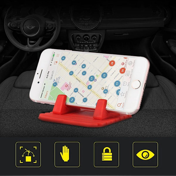 UNIVERSAL BILHOLDER SILIKONE TELEFONHOLDER NANO PAD SORT