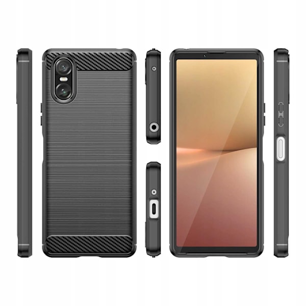 Spacecase Cover Carbon Cover För Sony Xperia 10 Vi Svart